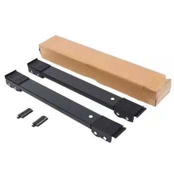 2 шт. 24 колеса Основание-подставка для стиральной машины Регулируемая Подвижная Холодильник Универсальные колеса Вращение на 360° Инструменты для перемещения мебели чёрный