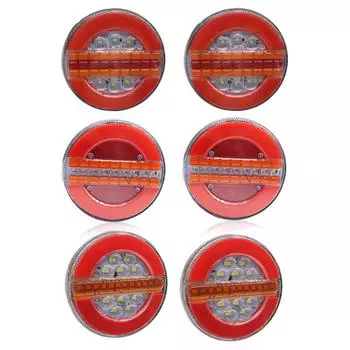 2 шт. 24 В водонепроницаемый светодиодный задний фонарь для прицепа, грузовика, стоп-сигнала для автомобиля, лодки, автобуса, фургона, каравана, сигнальная лампа поворота, стробоскоп
