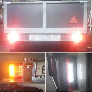 2 шт. 26 светодиодных стоп-сигналов IP65 водонепроницаемый 12 В фонарь подсветки номерного знака автомобиля задний стоп-сигнал для прицепа грузовика автофургона лодки CHINA