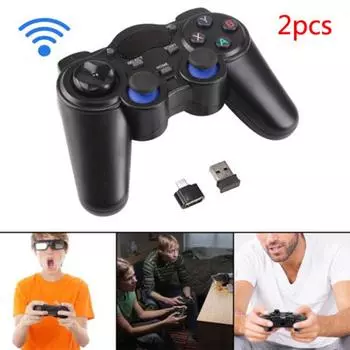2 шт. 2.4G беспроводной игровой контроллер геймпад джойстик для PS3 Android TV Box