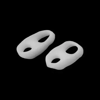 2 шт. 2 отверстия гель силиконовый перекрывающийся разделитель пальцев ног протектор носилки уход за ногами