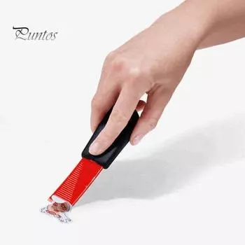 2 шт. 2-в-1 самозатачивающийся скребок для чистки, крючок, скребок, кухонный скребок для стеклянной верхней части плиты, для удаления краски с дверцы духовки красный