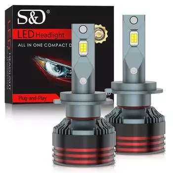 2 шт. 300000 лм H7 светодиодные лампы Canbus для автомобильных фар 260 Вт H1 H3 H4 светодиодные лампы H8 H11 HB3 9005 HB4 9006 H27 880 881 9004 9007 9003 H13 автомобильные фары 12 В 6000 К H1