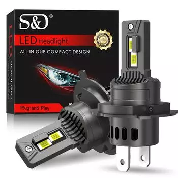 2 шт. 30000LM Canbus H4 светодиодные лампы для фар 9003 HB2 лампа дальнего и ближнего света автомобильный свет турбо светодиодный фара для мотоцикла авто мото лампа 6500K 12V