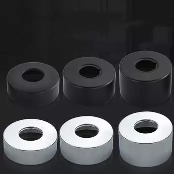 2 шт. 304 нержавеющая сталь водопроводная труба декоративная крышка душевые принадлежности черный/серебристый комплект для крепления смесителя для душа