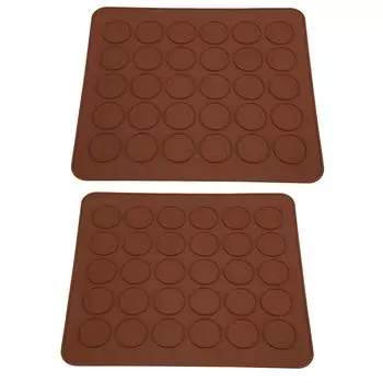 2 шт. 30 отверстий силиконовый антипригарный коврик для макарон духовой шкаф кухонный инструмент для выпечки аксессуар