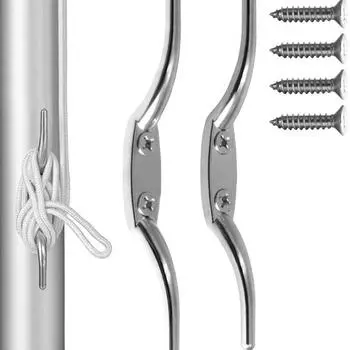 2 шт. 316 нержавеющая сталь тросовые утки флагшток для лодок доки чехлы теневые шнуры тенты