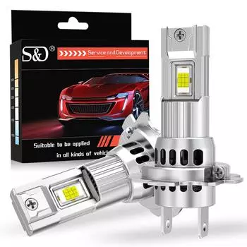 2 шт. 35000LM H7 светодиодные лампы для фар 60 Вт мощные светодиодные H7 Turbo с вентилятором 3570 CSP 1:1 фара для мини-автомобиля 12 В 6000 К, белая