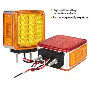 2 шт. 39 светодиодных задних стоп-сигналов, указателей поворота, боковых габаритных огней для грузовика, прицепа, фургона