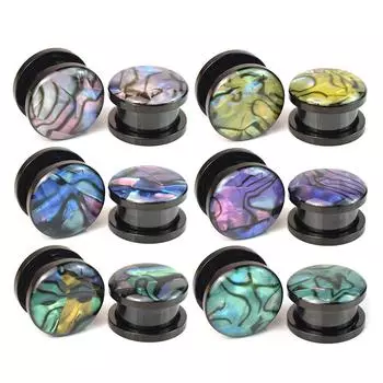 2 шт., 3-30 мм, шаблон, ушные манометры, заглушки и туннели, винтовые приспособления, растягиватель для ушей, расширитель, ювелирные изделия для пирсинга 3mm синий