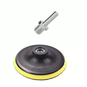 2 шт. 3/4-дюймовая шлифовальная пластина с липучкой и адаптером для сверла M10 - самоклеящаяся присоска для наждачной бумаги для угловой шлифовальной машины