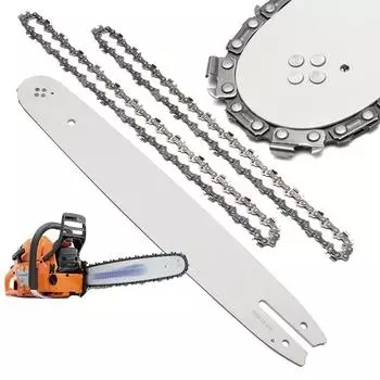 2 шт. 3/8 цепи бензопилы и 14 направляющая пластина шины для Stihl 017 MS170 HT70 MSE160 аксессуары для бензопилы садовые инструменты запчасти CHINA