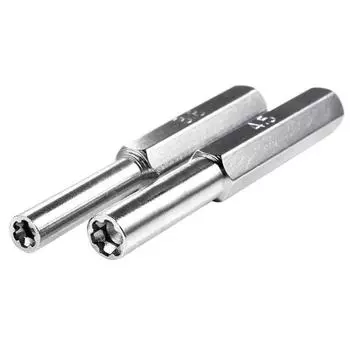 2 шт. 3,8 мм 4,5 мм защитная отвертка с шестигранной головкой Gamebit для Nintendo NES N64 серебряный