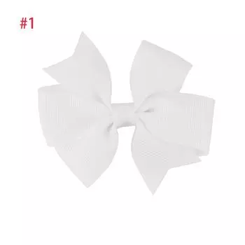 2 шт. 3-дюймовых банта для волос для девочек из репсовой ленты, детские аксессуары для волос с зажимом-крокодилом, бант для девочек-малышек, для младенцев