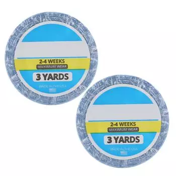 2 шт. 3 ярда клейкая лента для наращивания волос водонепроницаемая потостойкая двухсторонняя лента для парика