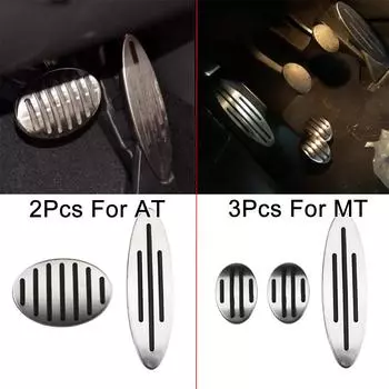 2 шт./3 шт. автомобильные педали газа, тормоза, сцепления, педаль для MINI Cooper One Hatch Hardtop Countryman JCW R56 R60 R61 F54 F55 F56 аксессуары 2Pcs For AT