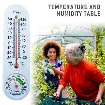 2 шт./3 шт. домашний садовый тепличный измеритель влажности для посадки, монитор температуры, измерительный инструмент, настенный термометр для внутреннего и наружного использования 2pcs белый