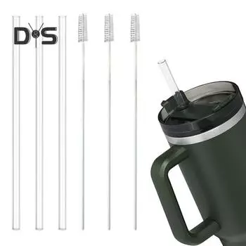 2 шт./3 шт. силиконовые универсальные соломинки, прозрачные, большие, 15 см, дорожная соломинка для чашки для воды 15cm 3pcs