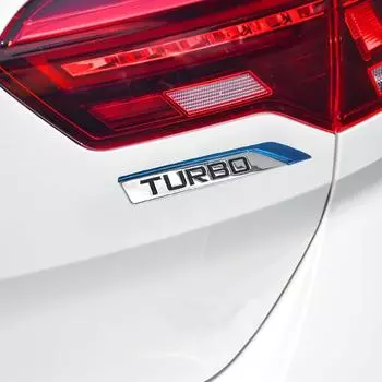 2 шт. 3D хромированная турбо-эмблема, значок, наклейка, боковое крыло, крыло, украшение автомобиля, наклейки, универсальные автомобильные аксессуары красный