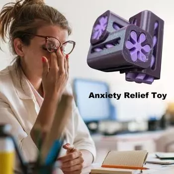 2 шт. 3D спиральная игрушка для снятия стресса головоломка Triple Helix Toys чёрный/белый