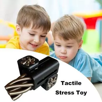 2 шт. 3D спиральная игрушка для снятия стресса, головоломка с тройной спиралью, спиральные игрушки-фиджет, украшение для рабочего стола для снятия тревожности, домашнего офиса, путешествий