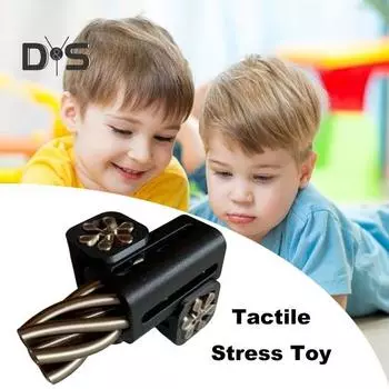 2 шт. 3D спиральная игрушка для снятия стресса, головоломка с тройной спиралью, спиральные игрушки-фиджет, украшение для рабочего стола для снятия тревожности, домашнего офиса, путешествий чёрный/фиолетовый