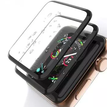 2 шт. 3D закаленное стекло HD с изогнутыми краями для Apple Watch Series 3 2 1 38 мм 42 мм Защитная пленка для экрана для iWatch 4/5/6/SE 40 мм 44 мм