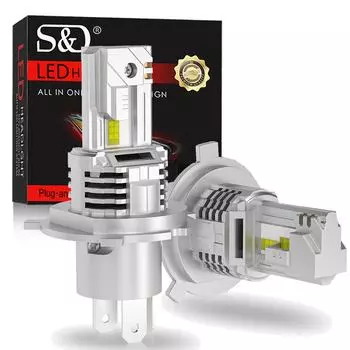 2 шт. 40000LM H4 светодиодные лампы для фар H7 H11 H8 9005 HB3 9006 HB4 9012 Hir2 H13 9004 9007 Canbus Автомобильный светильник Turbo Led Медная трубка Авто 3570 CSP налобный фонарь H7