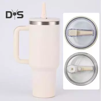 2 шт. 40 унций крышка для стакана с трубочкой с 2 трубочками герметичные многоразовые сменные крышки без запаха пылезащитная крышка для стакана Stanley A