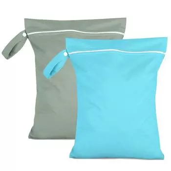 2 шт. 40 x 30 см Многоразовые дорожные влажные сумки на молнии Водонепроницаемая сумка для стирки