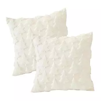 2 шт. 45 x 45 см Наволочки с рождественской елкой для спальни, дивана, зимнего домашнего декора