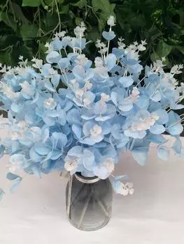 2 шт. 46 см искусственные цветы искусственные листья эвкалипта стебли поддельные серебряные листья эвкалипта ветки для домашней вечеринки свадебные украшения розовый