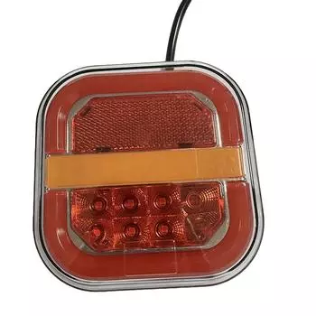2 шт. 4 дюйма светодиодный задний фонарь левый правый задний стоп-сигнал лицензионная пластина задний фонарь 12 В 24 В указатель поворота для прицепа автобуса 4X4 пикап