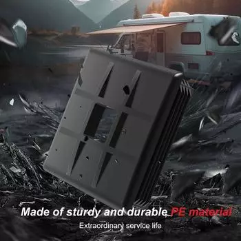 2 шт. 4-дюймовая крышка для слива автофургона, заглушка для бампера, квадратная заглушка для слива автофургона, аксессуары с надежной защелкой для кемпера и туристического прицепа RV