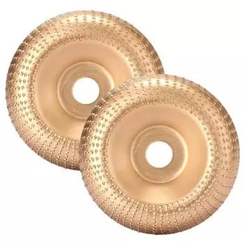 2 шт. 4-дюймовый шлифовальный диск для обработки древесины, шлифовальный диск по дереву для угловых шлифовальных машин с 22mm серебряный