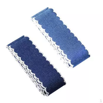 2 шт., 4 ярда, разноцветные кружевные принадлежности для шитья украшений, 40 мм