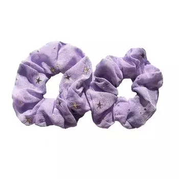 2 шт./4 шт./6 шт. Тканевая резинка для волос с узором золотых звезд, веревка для волос, аксессуары для волос для девочки