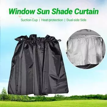 2 шт./4 шт. оконная драпировка на присоске, теплозащитная двухсторонняя козырек от солнца на боковом окне A
