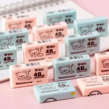 2 шт., 4B, милые ластики для детей, резиновая игрушка, канцелярский ластик