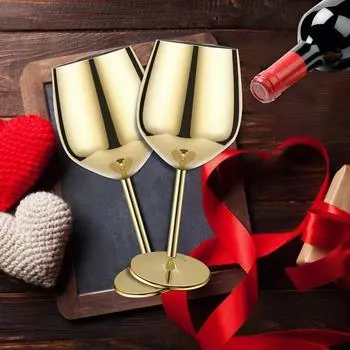 2 шт. 500 мл бокалы для вина из нержавеющей стали большой емкости небьющиеся бокалы для вина семейный ужин вечеринка свадьба годовщина барная посуда
