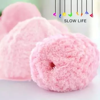 2 шт 50 г/моток светло-розовая 3-х прядная коралловая бархатная шерстяная нить для вязания шерсти, шарфов, пальто, свитеров и т. д., шерстяной клубок