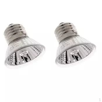 2 шт., 50 Вт E27 UVA UVB нагревательная лампа для террариума