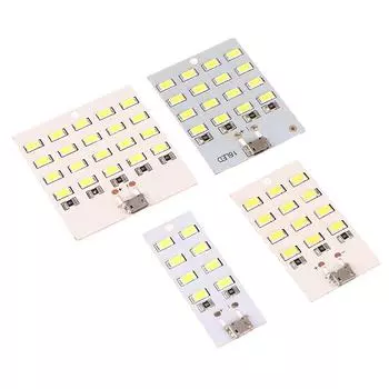 2 шт. 5730 Smd 5 В 430 мА ~ 470 мА белый Micro Usb 5730 светодиодная панель освещения Diy Usb мобильный светильник аварийный ночник