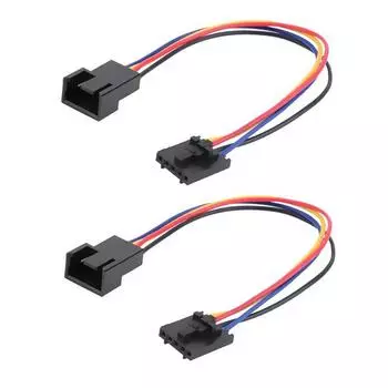 2 шт. 5-контактный на 4-контактный стандартный адаптер кабеля для ПК-вентилятора 17,5 см для Dell