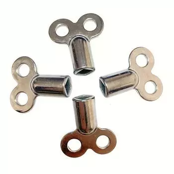 2 шт./5 шт. 55 мм ключ для радиаторного клапана, цинковый сплав, выпускная головка радиатора для стандартных клапанов отопления, аксессуары для ключа для спуска воздуха