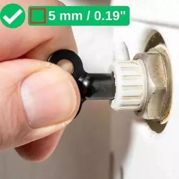 2 шт. 5 шт. Премиум черные ключи для радиаторных клапанов - профессиональный набор инструментов для сантехники, воздухоотводчиков и спуска воздуха для систем центрального отопления