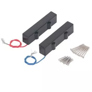 2 шт., 5-струнный электрический басовый звукосниматель, бесшумный, профессиональный басовый звукосниматель открытого типа, замена звукоснимателя