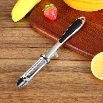 2 шт. 5-в-1 набор овощечисток из нержавеющей стали, многофункциональная овощечистка высокой твердости, устойчивая к ржавчине, боковая копка 2pcs