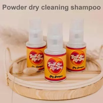 2 шт 60 мл сухой шампунь натуральные ингредиенты неаэрозольный мужчины женщины жирные волосы оранжевый