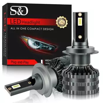 2 шт. 60 Вт H7 H4 светодиодный Canbus 15000LM фара высокой мощности H1 H8 H11 9005 Hb3 Hb4 9012 Hir2 светодиодная лампа Turbo налобный фонарь для автомобиля 6000K белая противотуманная фара H1